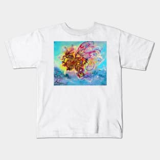 SEA DRAGON Pink Aqua Blue Fantasy Kids T-Shirt